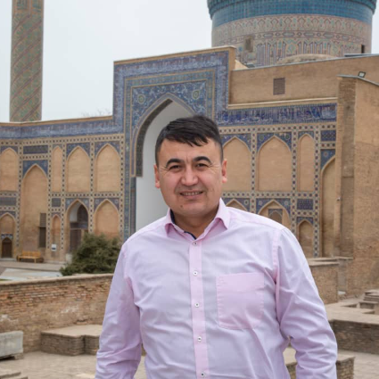Bild unserer Reiseleitung Bekzod Isroilov
