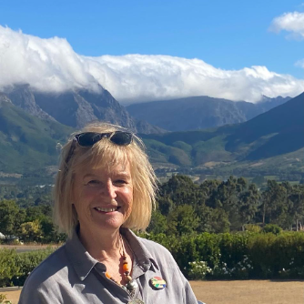 Bild unserer Reiseleitung Karin Weeks