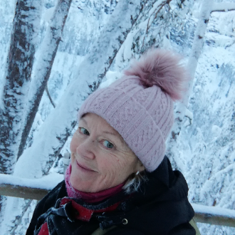 Bild unserer Reiseleitung Heidi Tetri