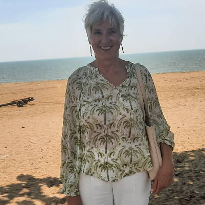 Bild unserer Reiseleitung Gabriele Aschmann