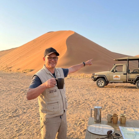 Bild unserer Reiseleitung Brandon Schiefer